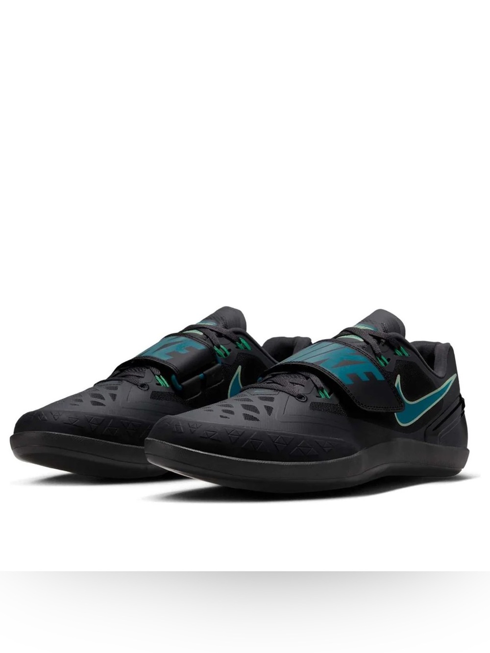 Nike Zoom Rotational 6 Throwing Shoes Black / Teal FZ9606 001 Men’s Size 8